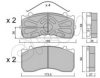CIFAM 822-583-0 Brake Pad Set, disc brake